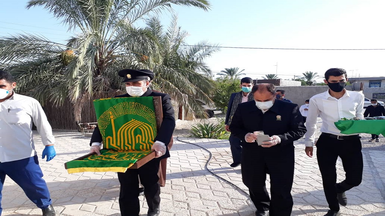 تجلیل کاروان زیر سایه خورشید از مدافعان سلامت و خانواده شهدای بوشهر