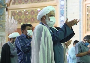 نماز عید قربان در مسجد مقدس جمکران اقامه شد +تصاویر