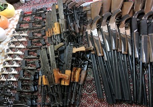 کشف ۴۰ قبضه سلاح شکاری غیرمجاز در اهواز