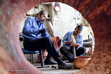 کارگاه تولید ظروف مسی‎ - زنجان