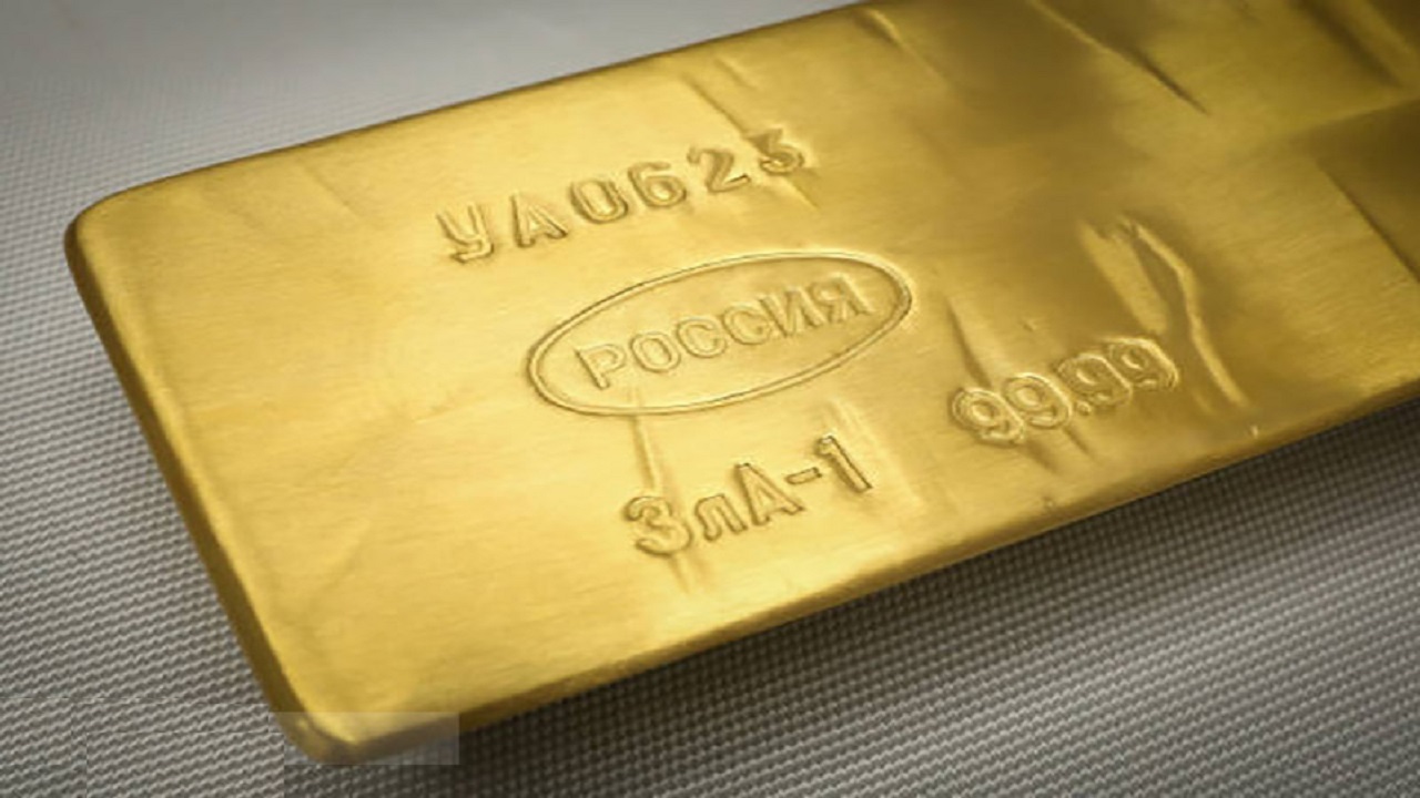 تولید شمش طلا در روسیه + تصاویر