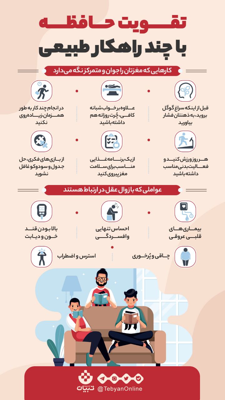 روش هایی برای تقویت حافظه