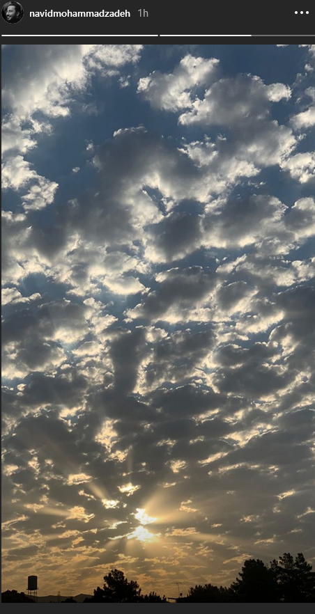 تصویری زبا از آسمان شهر تهران
