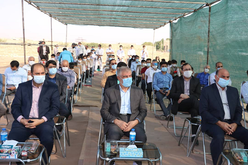 مراسم کلنگ زنی یک مجتمع فرهنگی_ورزشی در شهر حمیدیا