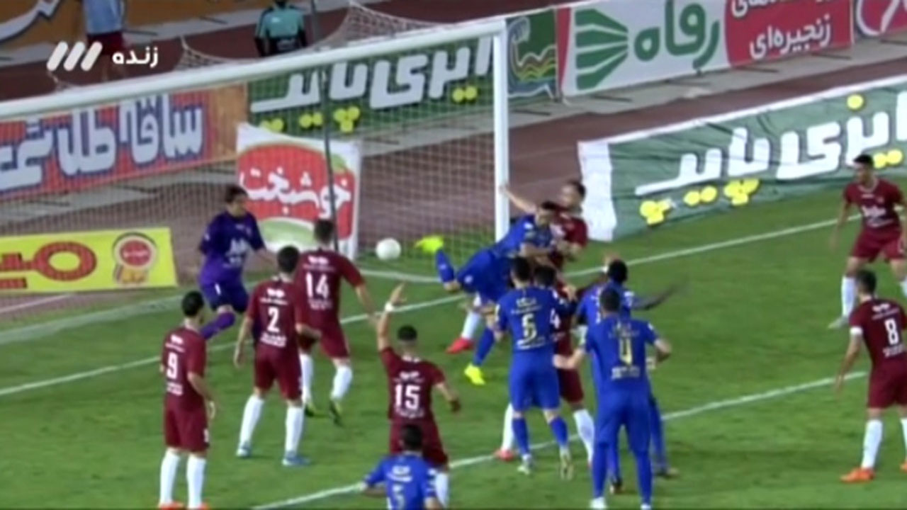 گل اول استقلال به شهرخودرو مورخ ۱۶ مرداد ۹۹ + فیلم