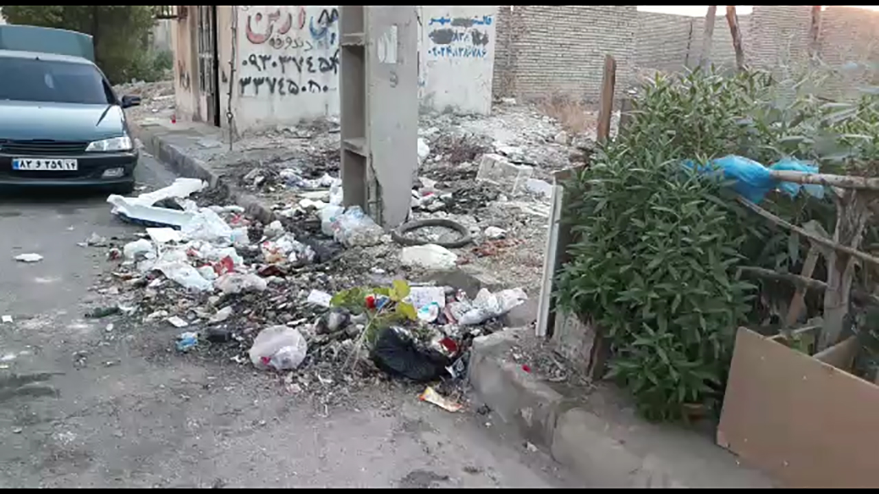 بهداشت اسفناک معابر در منطقه پردیس + فیلم
