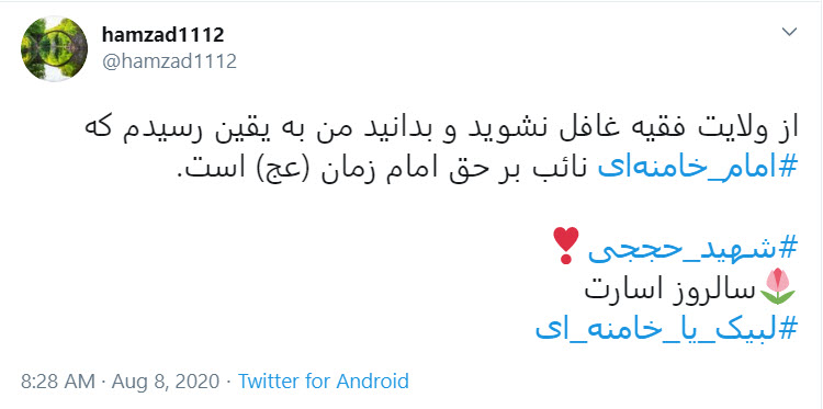 توصیه شهید محسن حججی به دوستانش