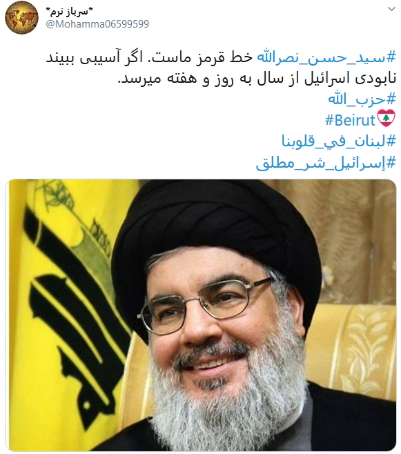 حمایت کاربران از سید حسن نصرالله