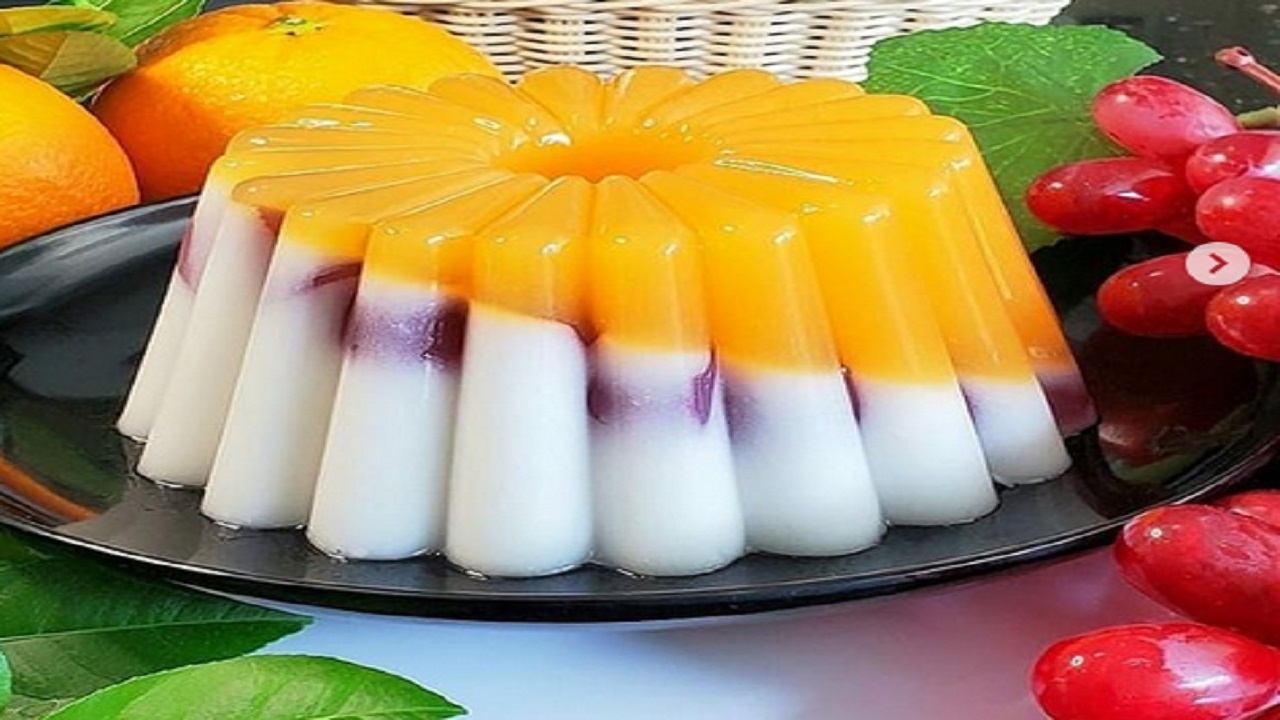 طرز تهیه ژله پرتقال، آلوئه ورا و انگور به سبک جدید + تصاویر
