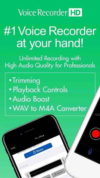 دانلود Voice Recorder 2.3 &ndash; برنامه ضبط صوت حرفه ای