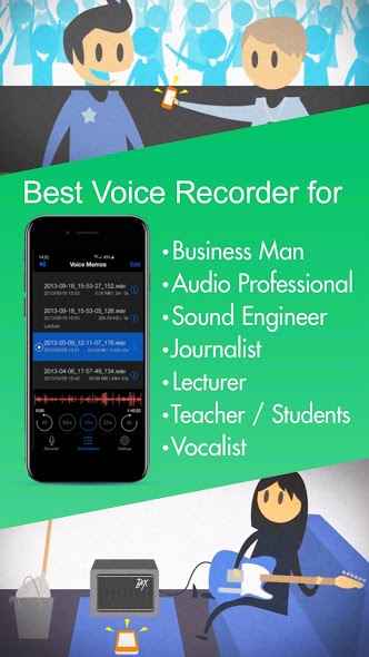 دانلود Voice Recorder 2.3 &ndash; برنامه ضبط صوت حرفه ای