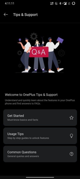 اسکرین شات صفحه بروزرسانی OxygenOs Open Beta