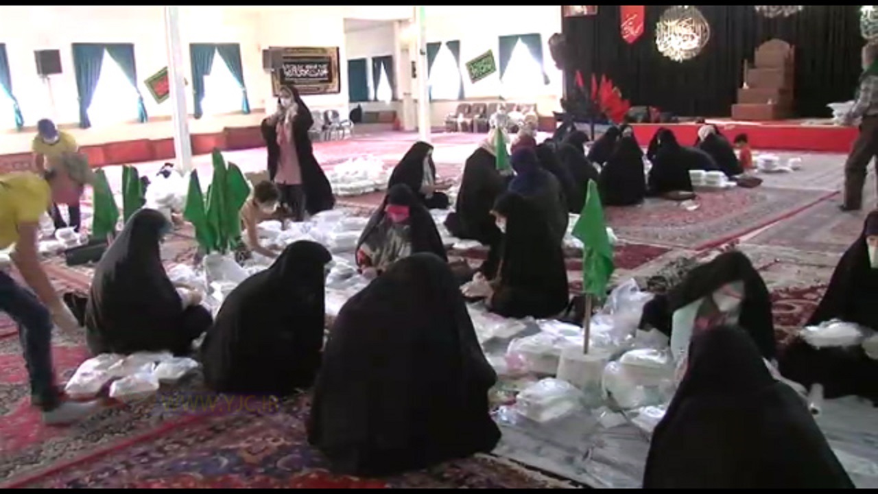 تهیه غذای نذری همزمان با عید غدیر در روستای قلعه نو خرقان + فیلم
