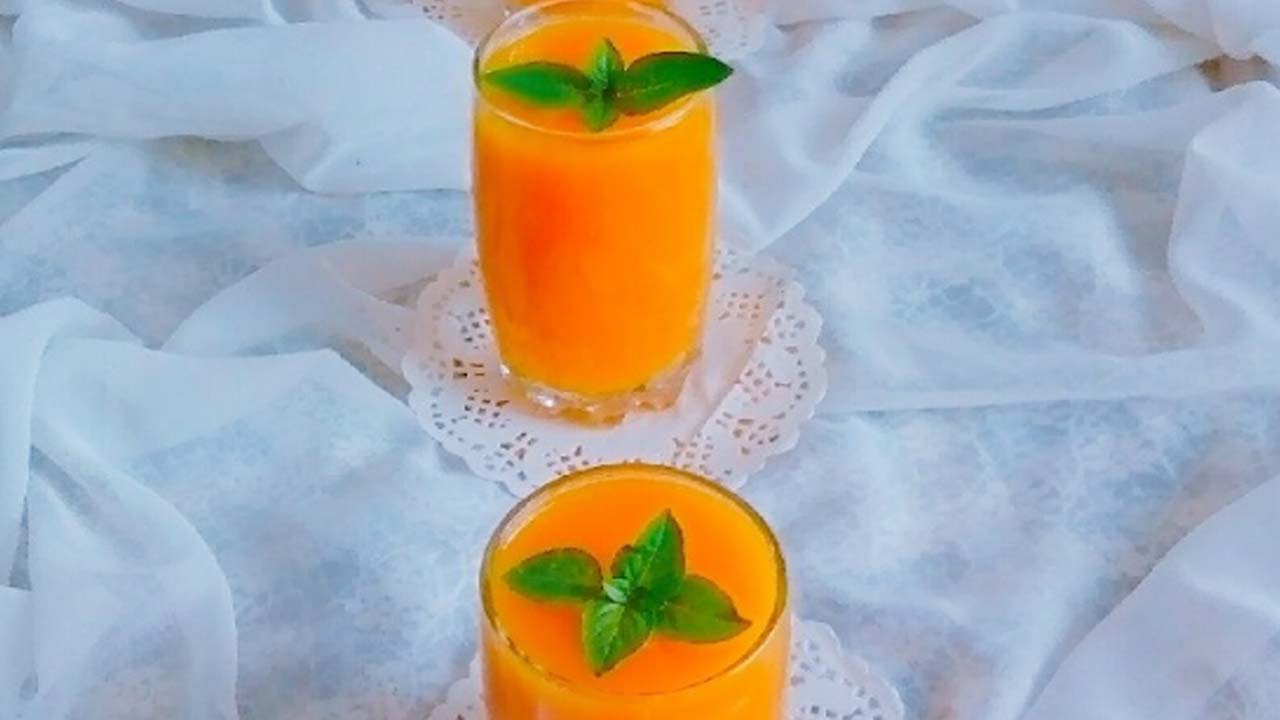 نوشیدنی انبه و خربزه + دستور تهیه