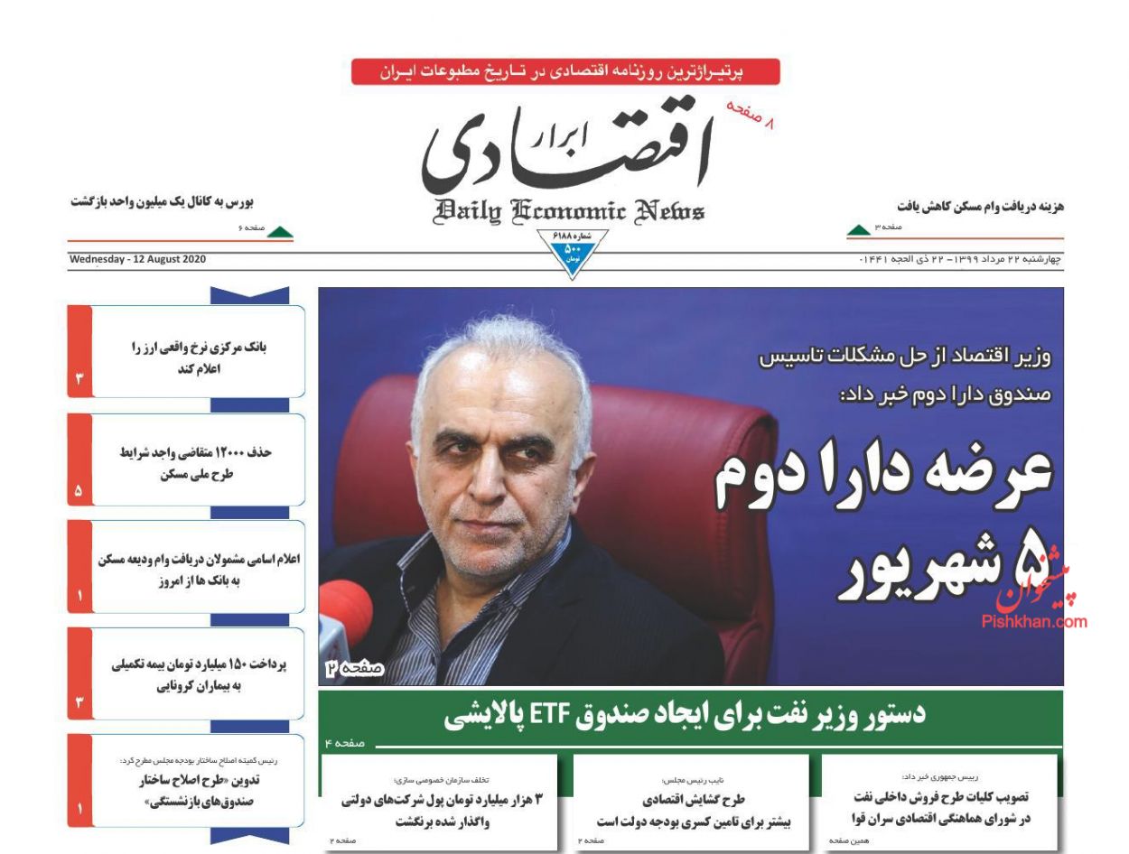 دستور وزیر نفت برای ایجاد صندوق ETF پالایشی/گشایش برای دولت یا مردم؟/بانک مرکزی مقصر جدید خودروهای ناقص