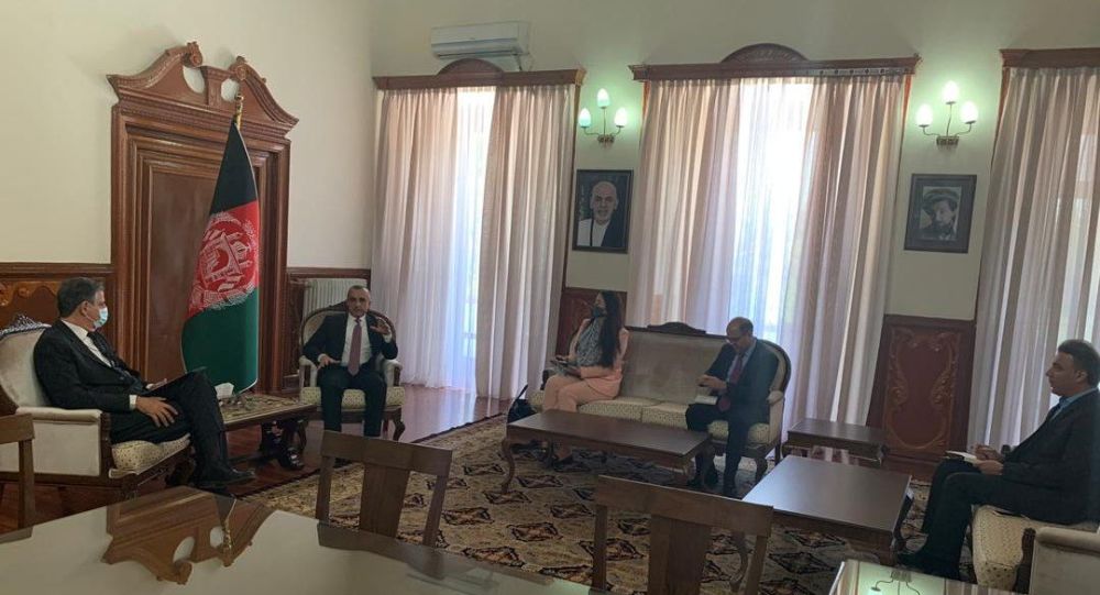 دیدار و گفتگوی نماینده غیرنظامی ناتو با «امرالله صالح»