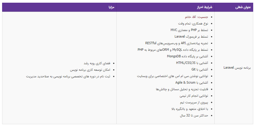 استخدام برنامه نویس در یک شرکت معتبر