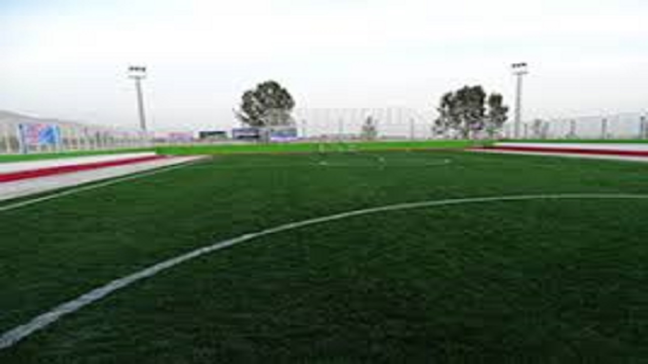 افتتاح زمین فوتبال چمن مصنوعی روستای چاهو شرقی