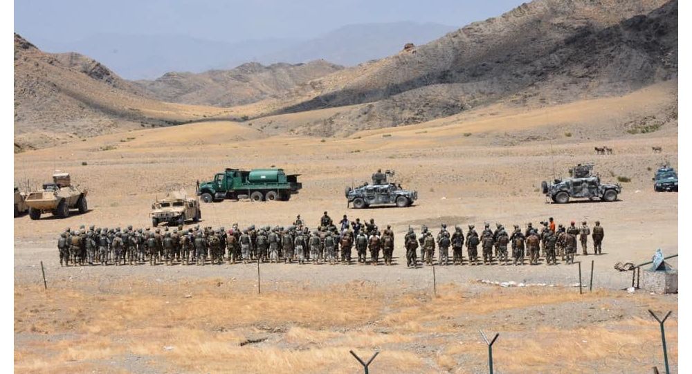 برگزاری رزمایش نظامی ارتش افغانستان در ولایت ننگرهار