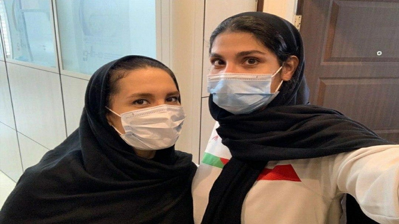 همراهی سرمربی تیم ملی کاراته در تمرینات عباسعلی