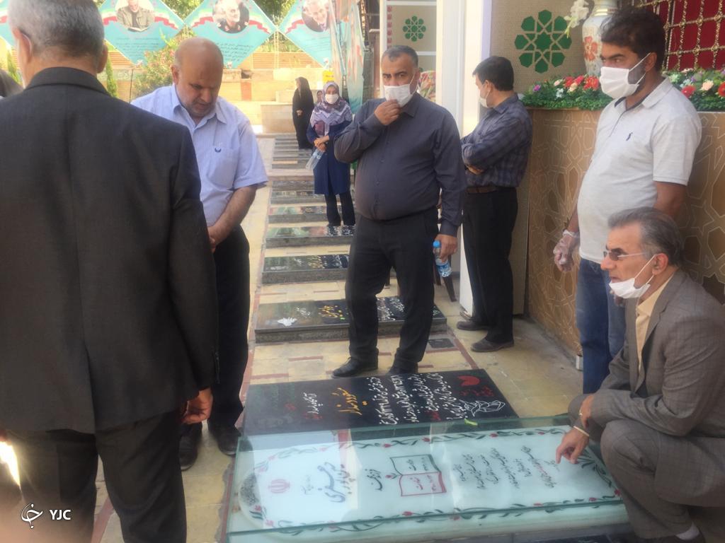 حضور مسئولان فدراسیون فوتبال بر سر مزار سردار دل&zwnj;ها