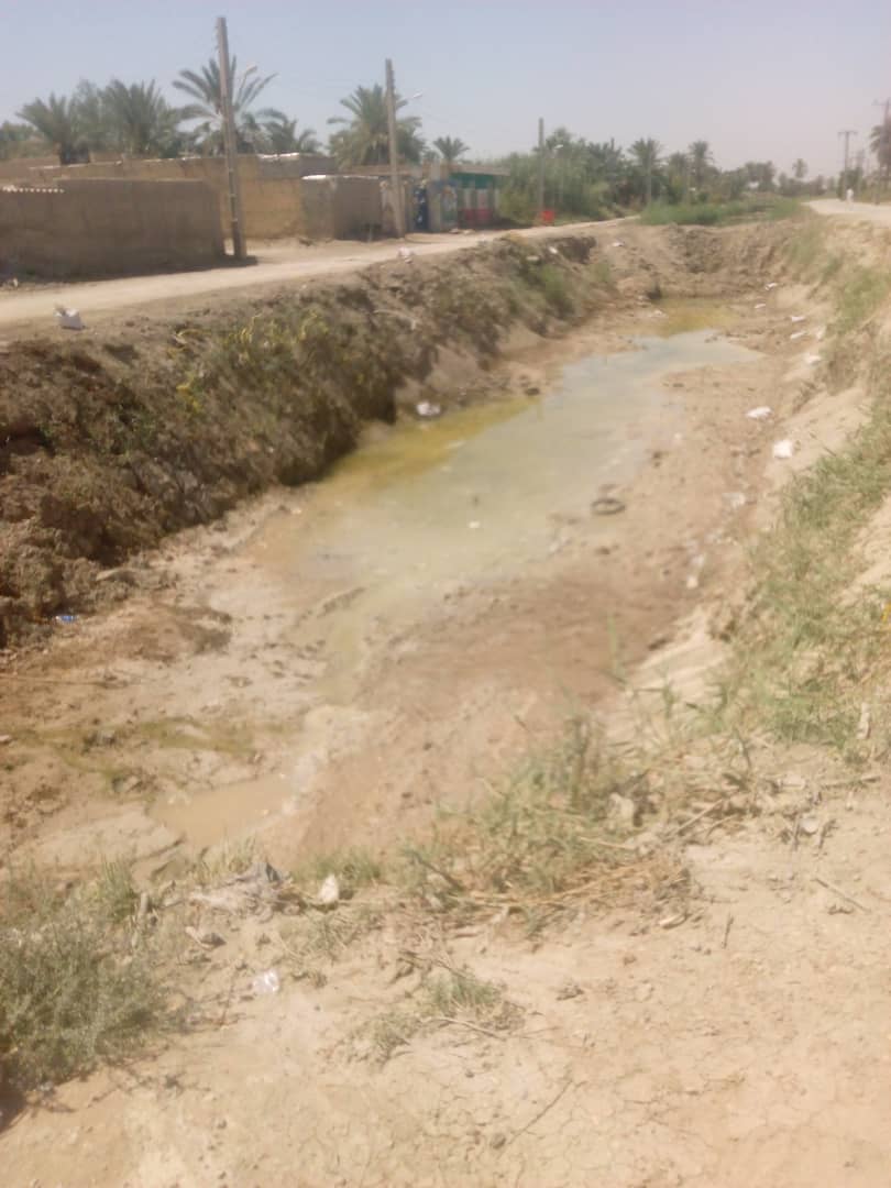 وضع خطرناک نهر آب در روستای نعمیه + فیلم