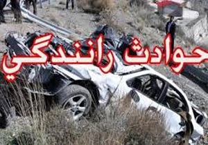 یک کشته براثر واژگونی خودروی سواری در بیجار