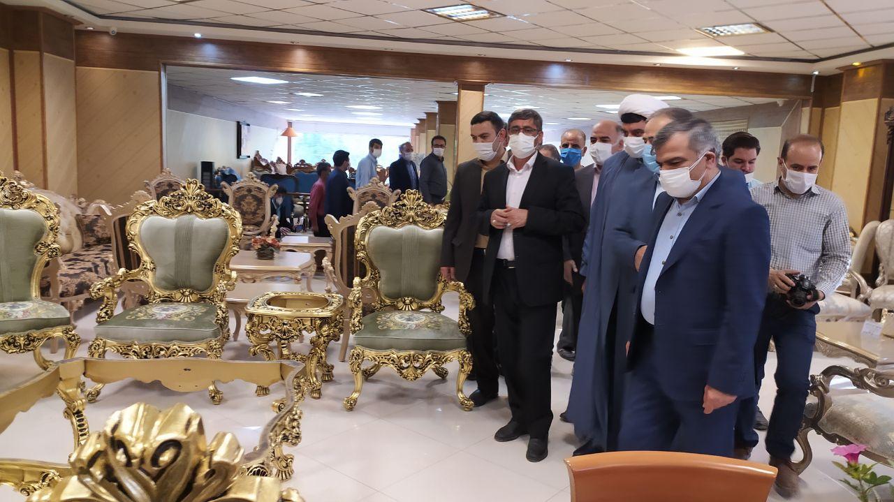 افتتاح چند طرح مبل و منبت ملایر با حضور معاون توسعه روستایی و مناطق محروم رئیس جمهور