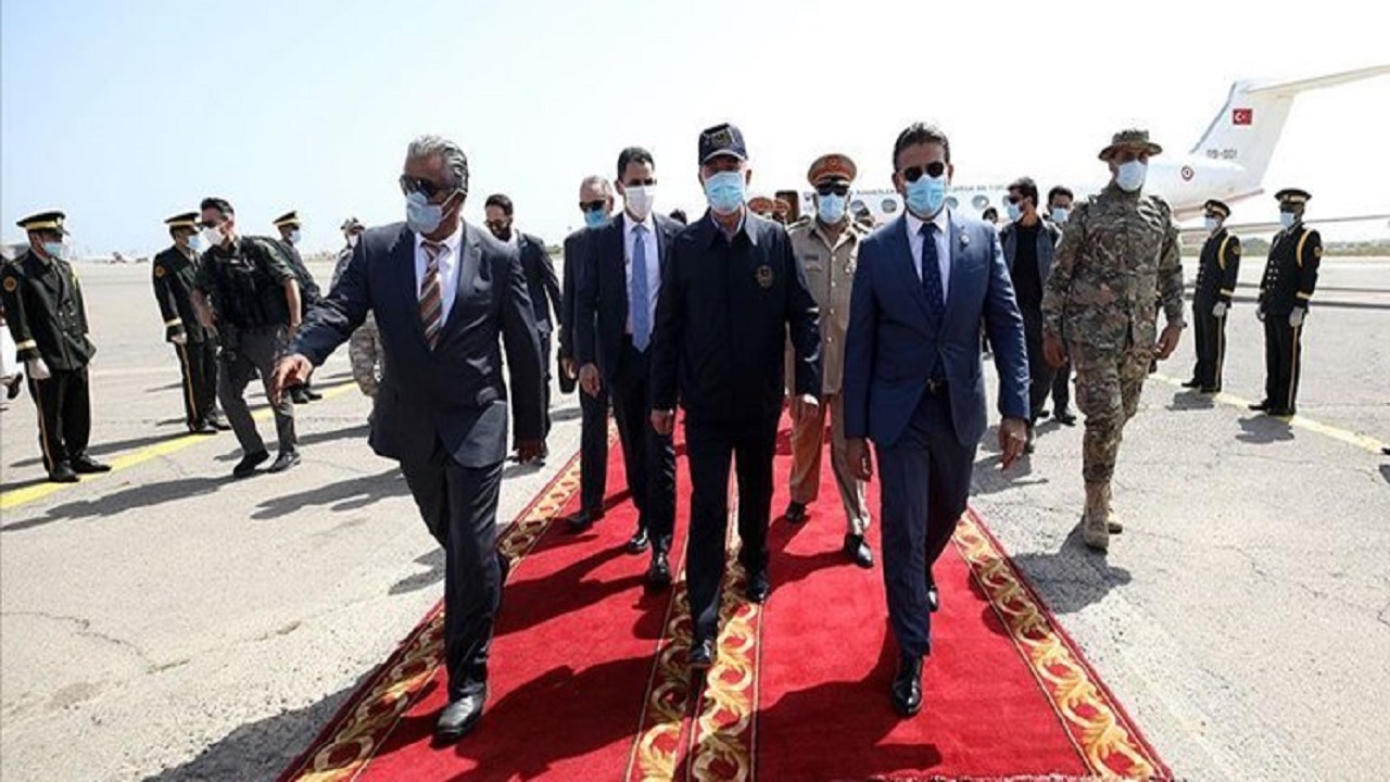 وزیر دفاع ترکیه وارد لیبی شد