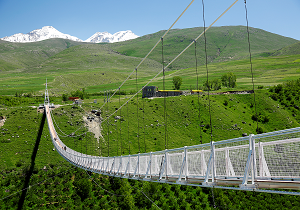 احداث پل معلق در روستای جبدرق مشگین شهر به طول ۷۰۰ متر