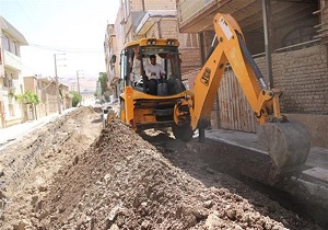آغازعملیات ساماندهی و کنترل سیلاب شهرک کوثر گریزه در سنندج