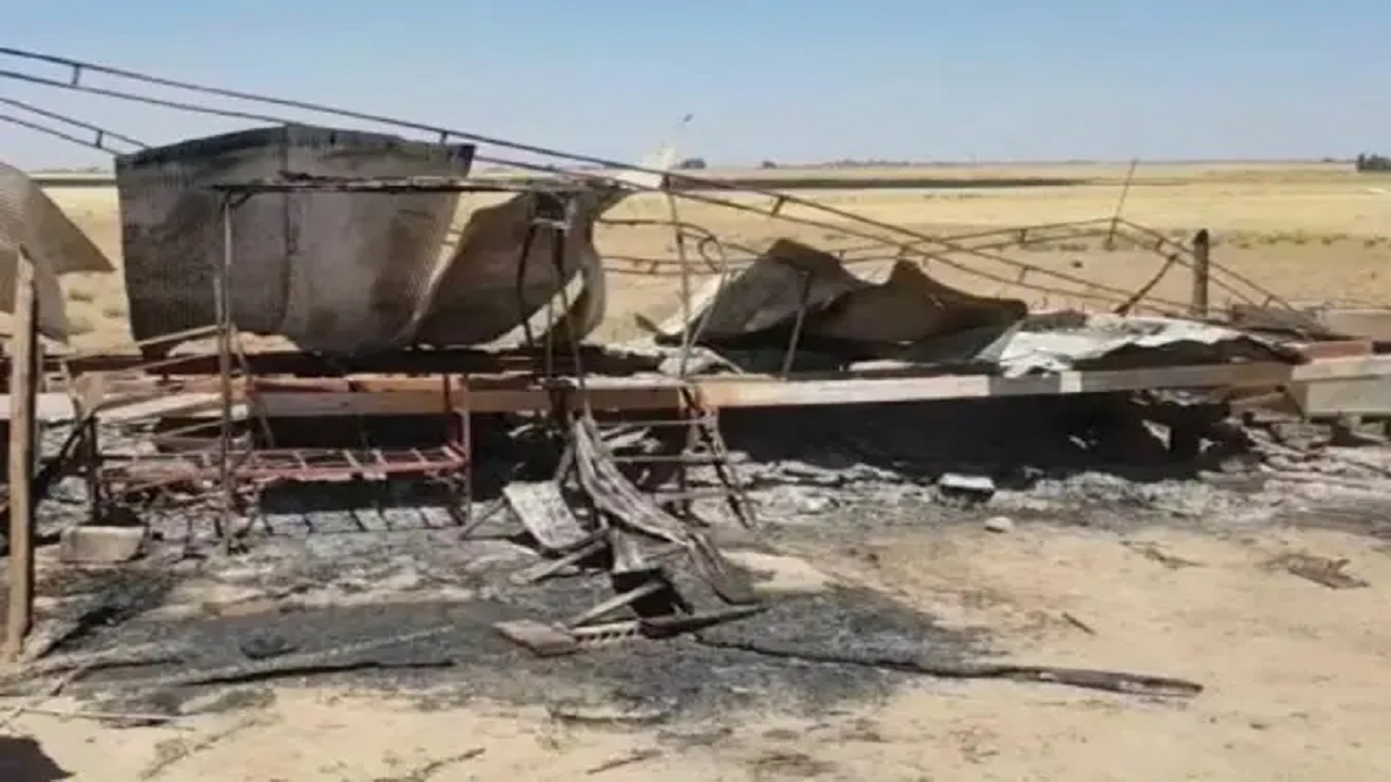 تصاویری از حمله روز گذشته ائتلاف آمریکایی به پاسگاه ارتش سوریه