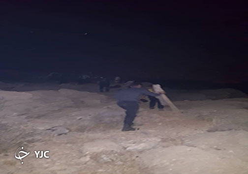 اعزام نیروها به محل آتش سوزی در ارتفاعات شاپورجان