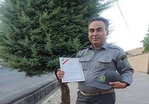 جنگلبان نمونه کشور از مهاباد انتخاب شد