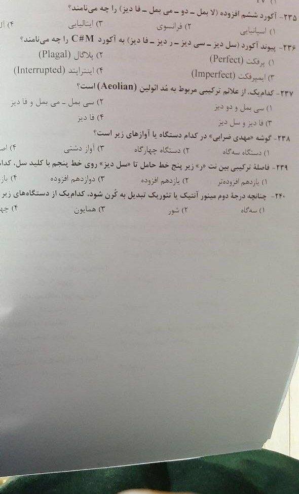 لو رفتن سوالات کنکور هنر ۹۹ صحت دارد؟