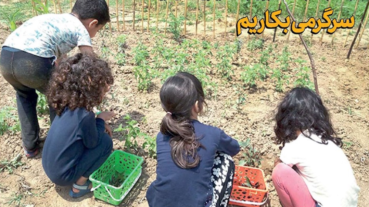 سرگرمی بکاریم/ پر کردن اوقات فراغت کودکان‌ با کاشت گل و گیاه