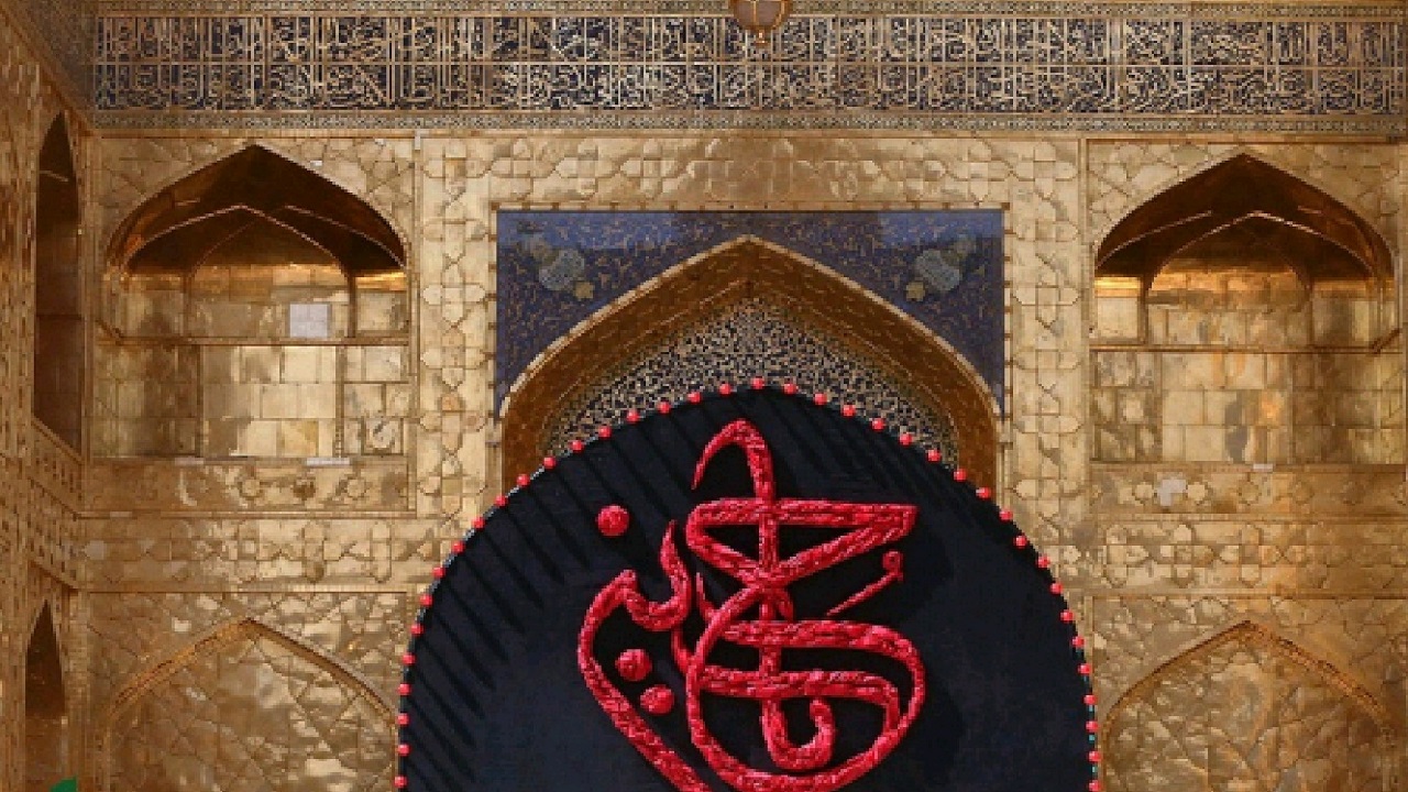 تصاویری از سیاهپوشی حرم مطهر رضوی