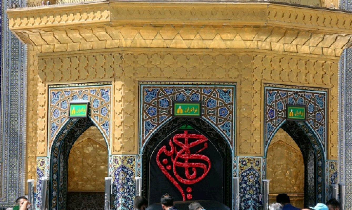 تصاویری از سیاهپوشی حرم مطهر رضوی