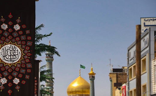سیاهپوش شدن حرم حضرت معصومه(س) 