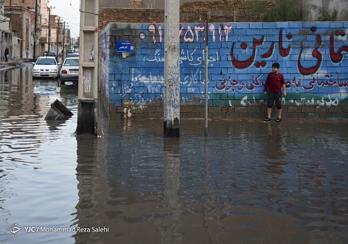 آب گرفتگی معابر در خوزستان