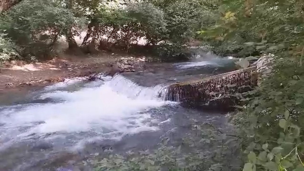 رودخانه زیبای سراب با طبیعت تابستانی در نهاوند + فیلم
