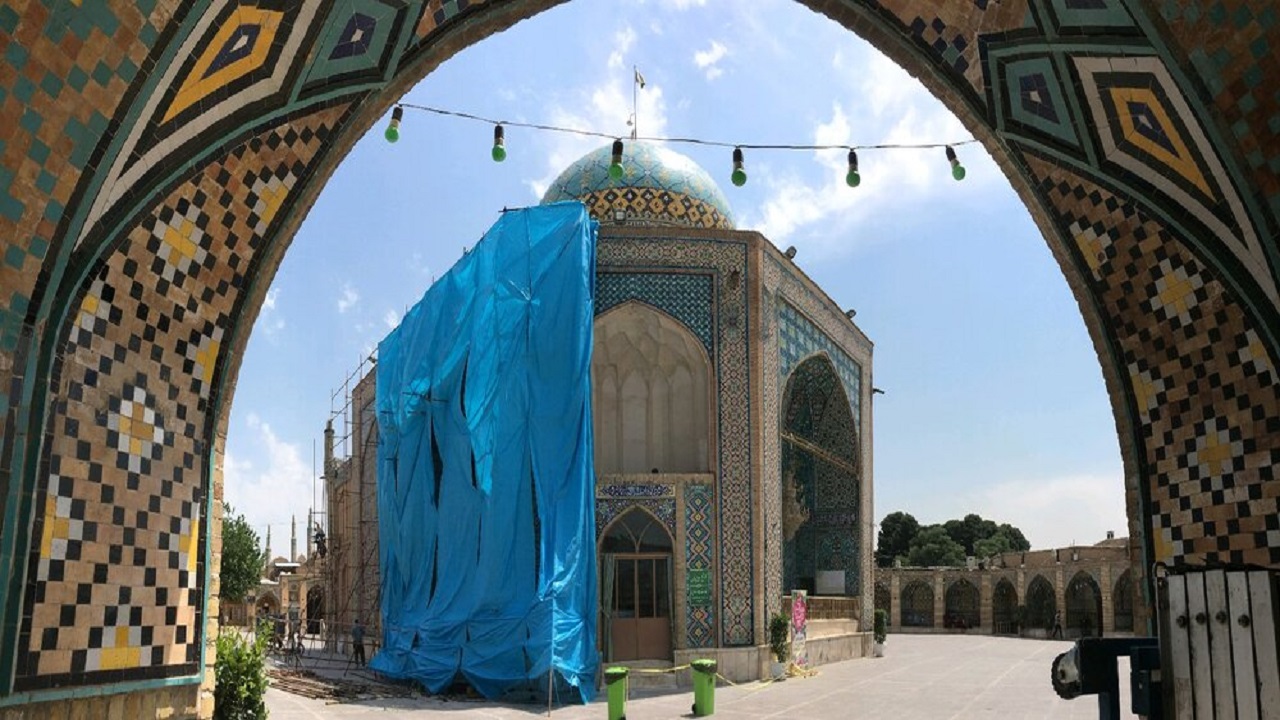 توضیح میراث فرهنگی در باره شایعه تخریب کاشی کاری امامزاده حسین (ع)