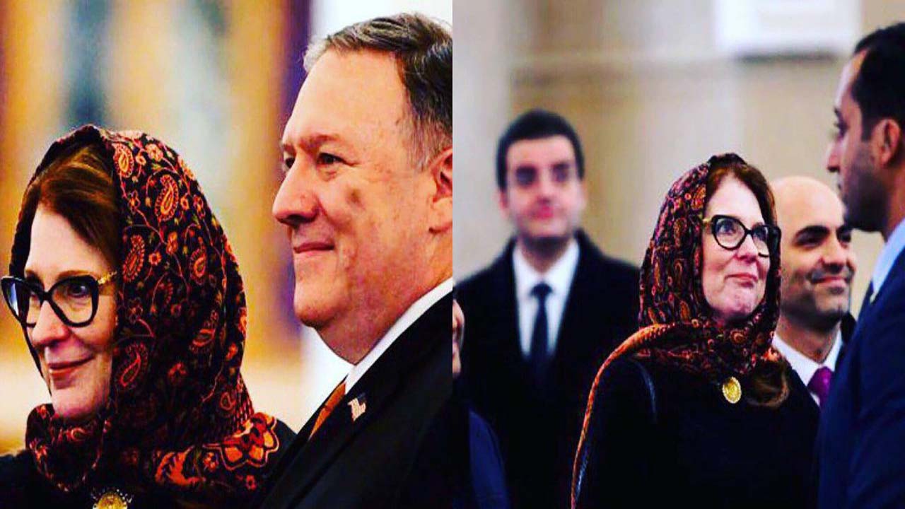 زن مرموزی که بدون سِمت در تمام امور وزارت خارجه آمریکا نفوذ دارد/ «سوزان» سایه همراه پمپئو را بیشتر بشناسید
