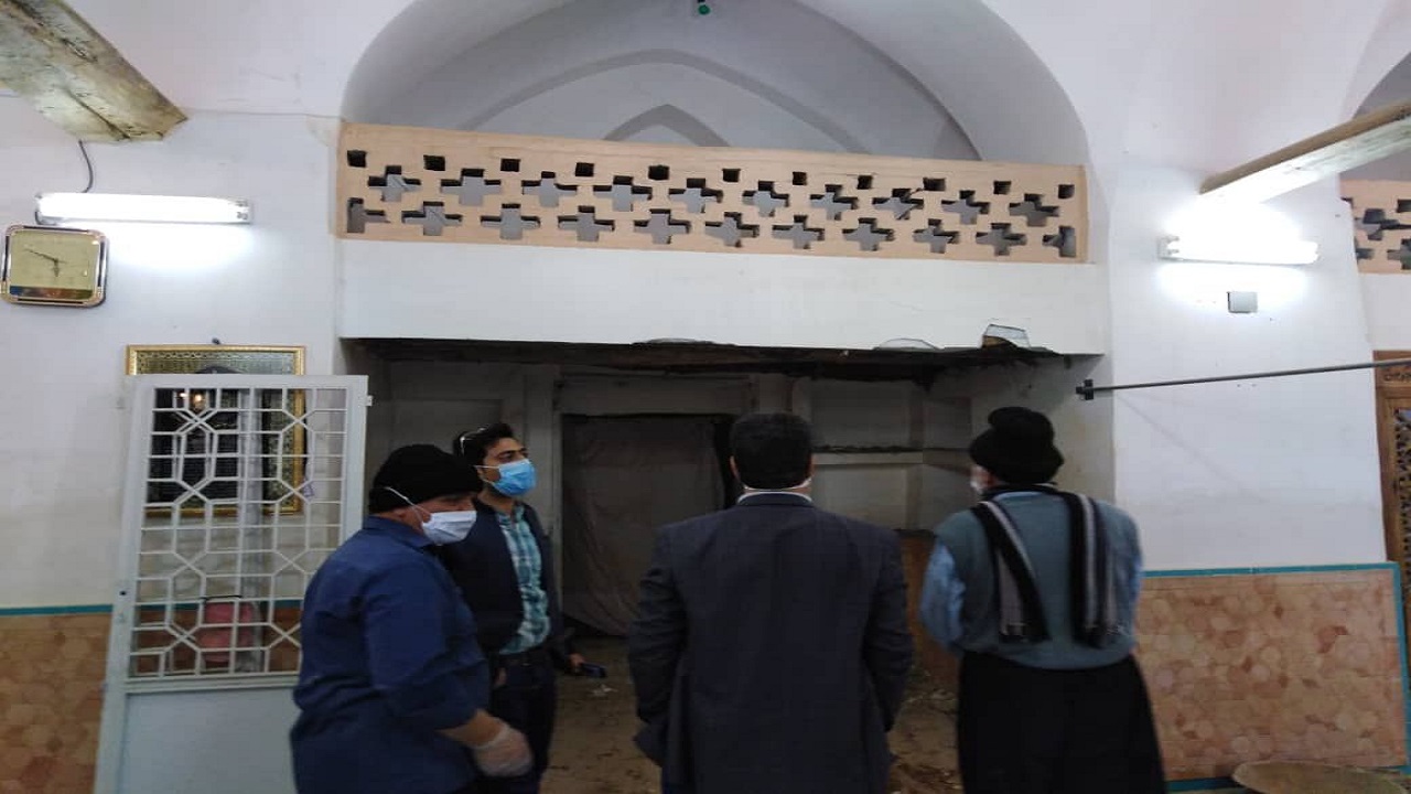 مرمت مسجد ۸۰۰ ساله تاریخی قهرود کاشان