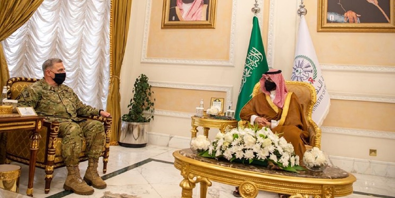 دیدار معاون وزیر دفاع عربستان و رئیس ستاد مشترک ارتش آمریکا