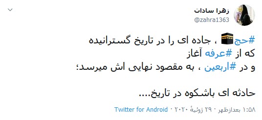امسال تنها حاجی صحرای عرفات، امام زمان (عج) است/ عرفه یک میانبر شناخت