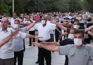 همایش ورزش صبحگاهی در قم برگزار شد