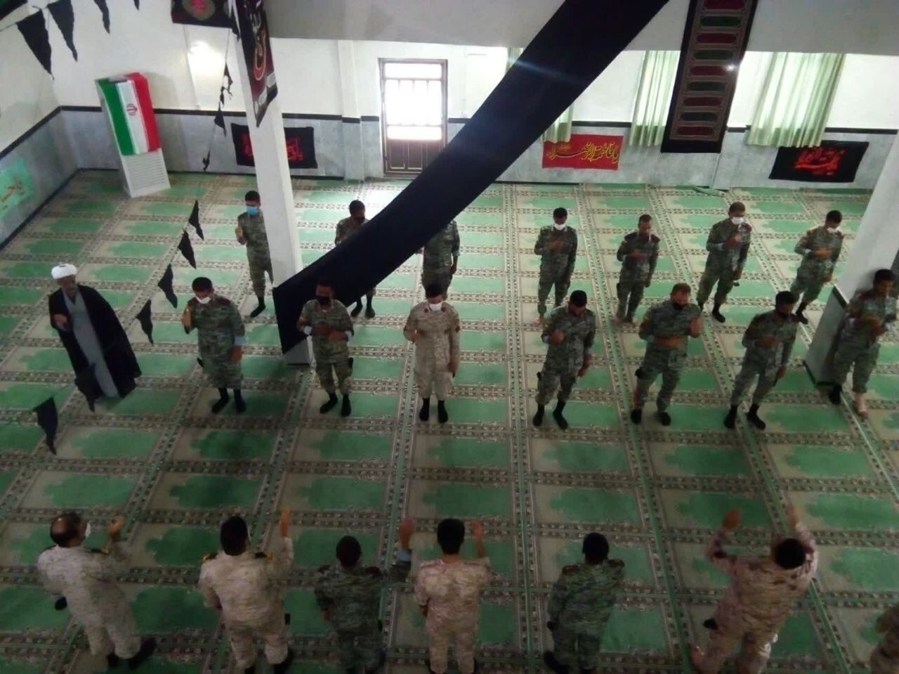 شکوه ارادت به حضرت اباعبدالله الحسین در منطقه سوم نبوت نداجا به روایت تصویر