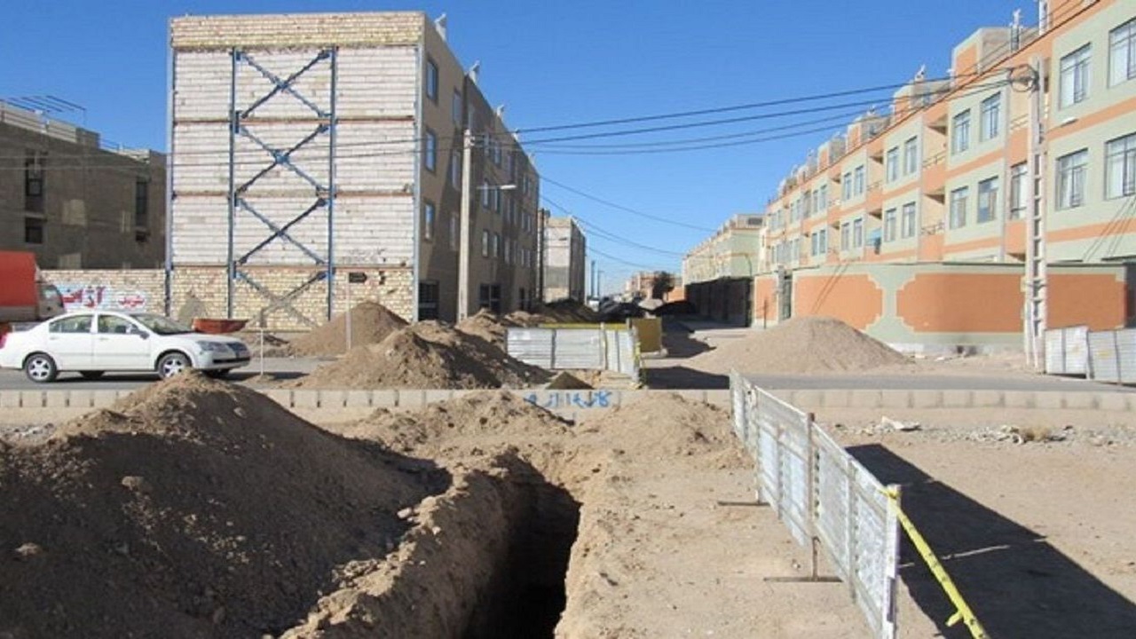 پیشرفت ۵۷ درصدی پروژه فاضلاب مهرشهر بیرجند