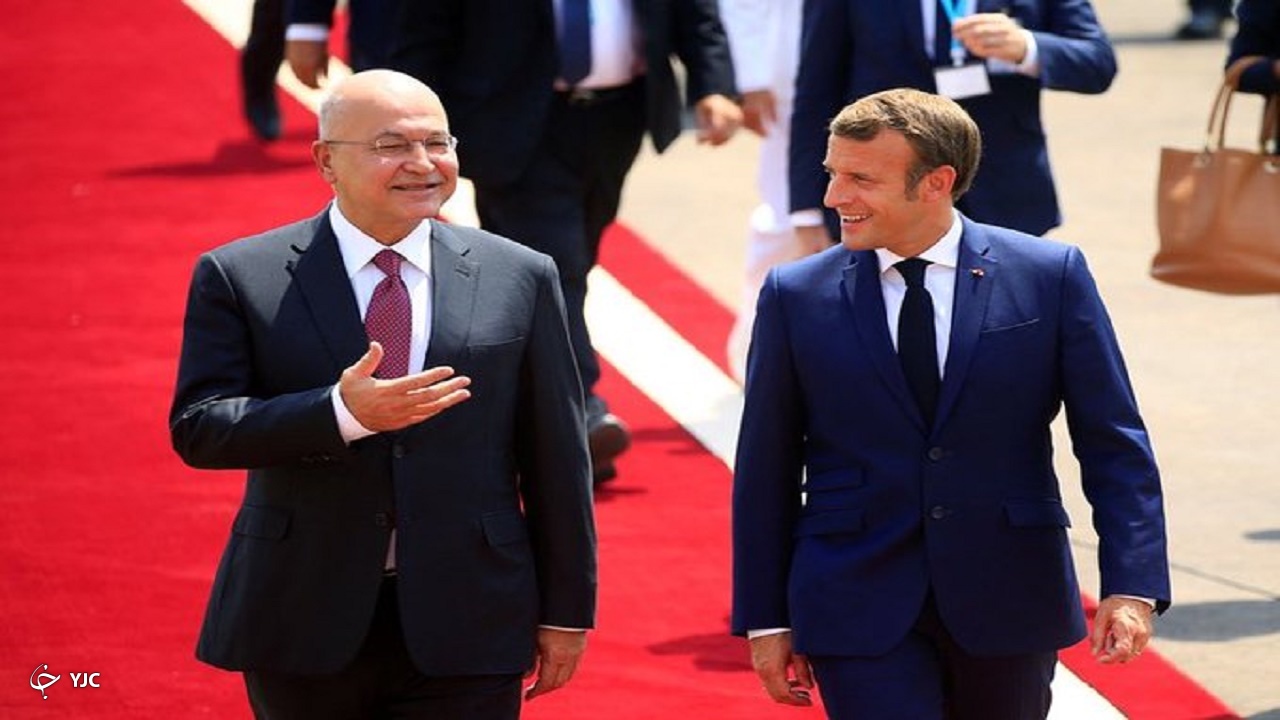برهم صالح: نمی&zwnj;خواهیم میدان جنگ دیگران باشیم/ مکرون: فرانسه در کنار عراق خواهد ایستاد